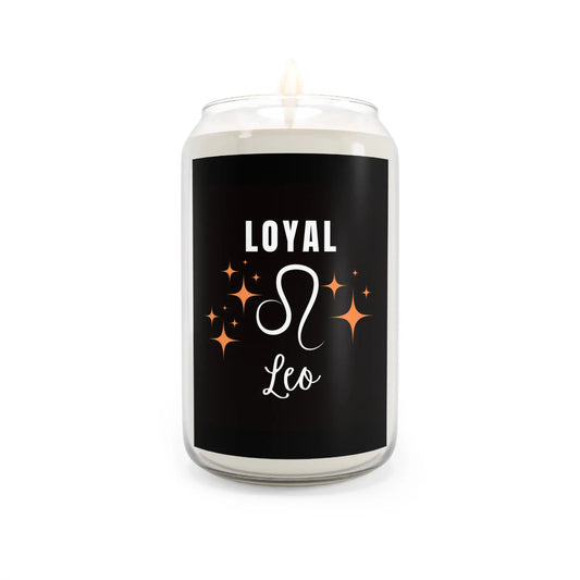 Loyal Leo Zodiac Scented Soy Candle, Astrology Printify