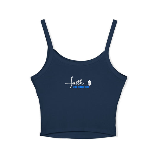 Sobriety Tank Top - "Chains Break, I Don’t"– Hot Pink Edition + Custom Sober Date