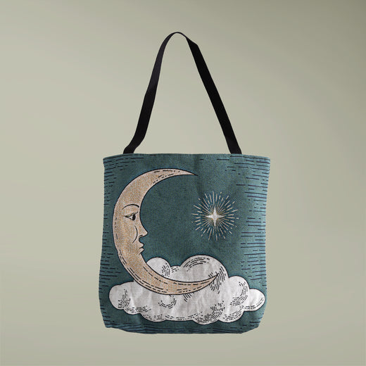 Fall Woven Tote Bag, Customize Both Sides - Mid-Size Tote