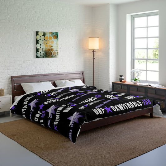 UNF★CKWITHABLE-ISH™ Chic Full-size Comforter, Purple Star/ Black