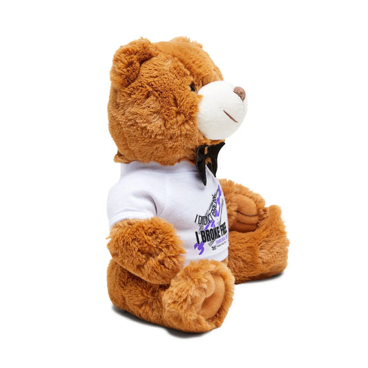 Recovery Teddy – “I Broke Free” Purple Chain, Limited Edition - Collectible Printify