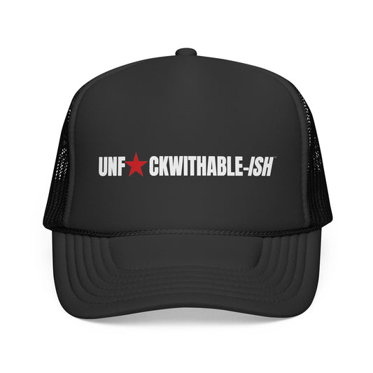 UNF★CKWITHABLE-ISH Trucker Hat, by The Bean Grind