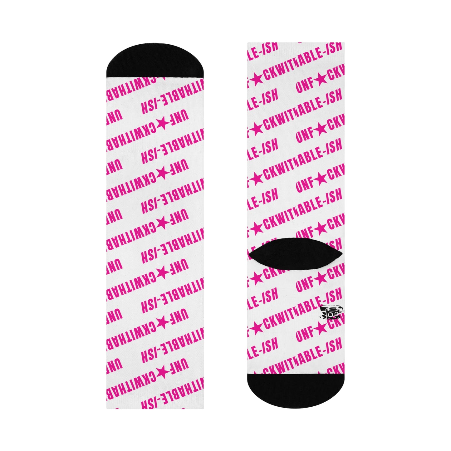 UNF★CKWITHABLE-ISH Crew Socks – Pink or Purple Star