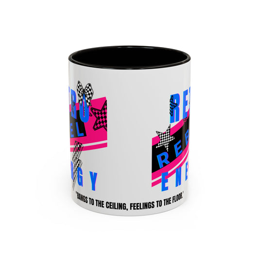 Retro Rebel Mug, 90s Pop Culture Nostalgia, "Bangs to the Ceiling"