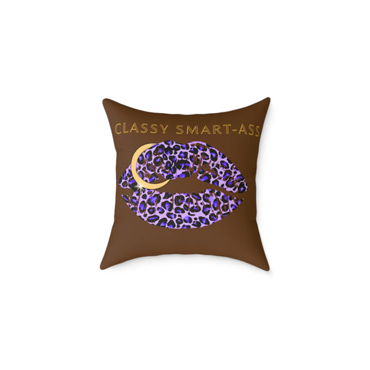 Classy Smart-Ass Leopard Pillow