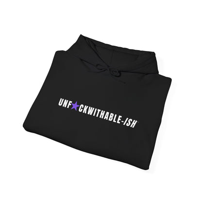 UNF★CKWITHABLE-ISH™ Unisex Hoodie, Graphic Sleeves Purple Star Edition