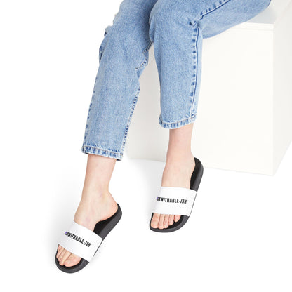 UNF★CKWITHABLE-ISH™ Streetwear Style Women’s Slides, Purple-Star Edition
