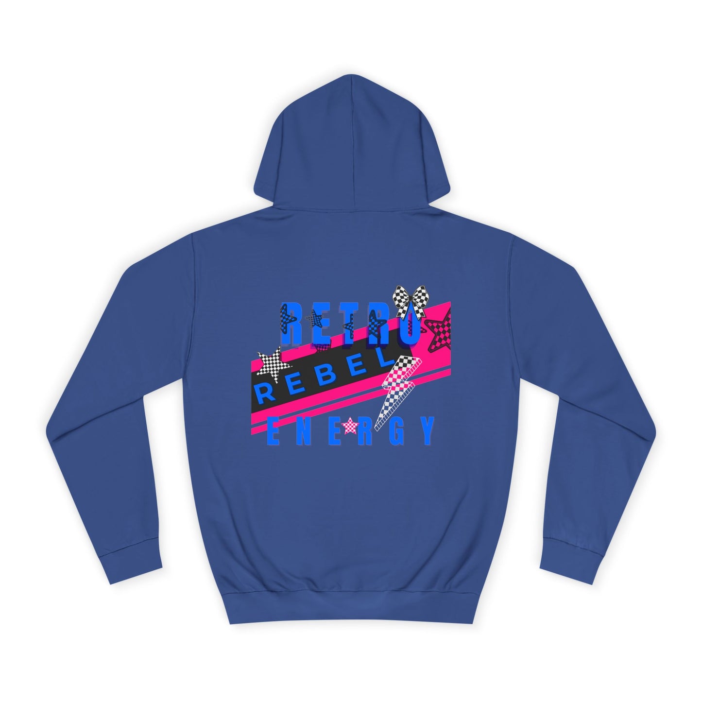 Retro Rebel Streetwear 
Unisex Premium Classic Fit Hoodie, Invincible Unstoppable Unbreakable - 7 Colors
