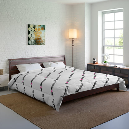 UNF★CKWITHABLE-ISH™ Chic Comforter, Hot Pink Star + Solid White Edition