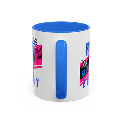 Retro Rebel Mug, 90s Nostalgia, "Bangs to the Ceiling"