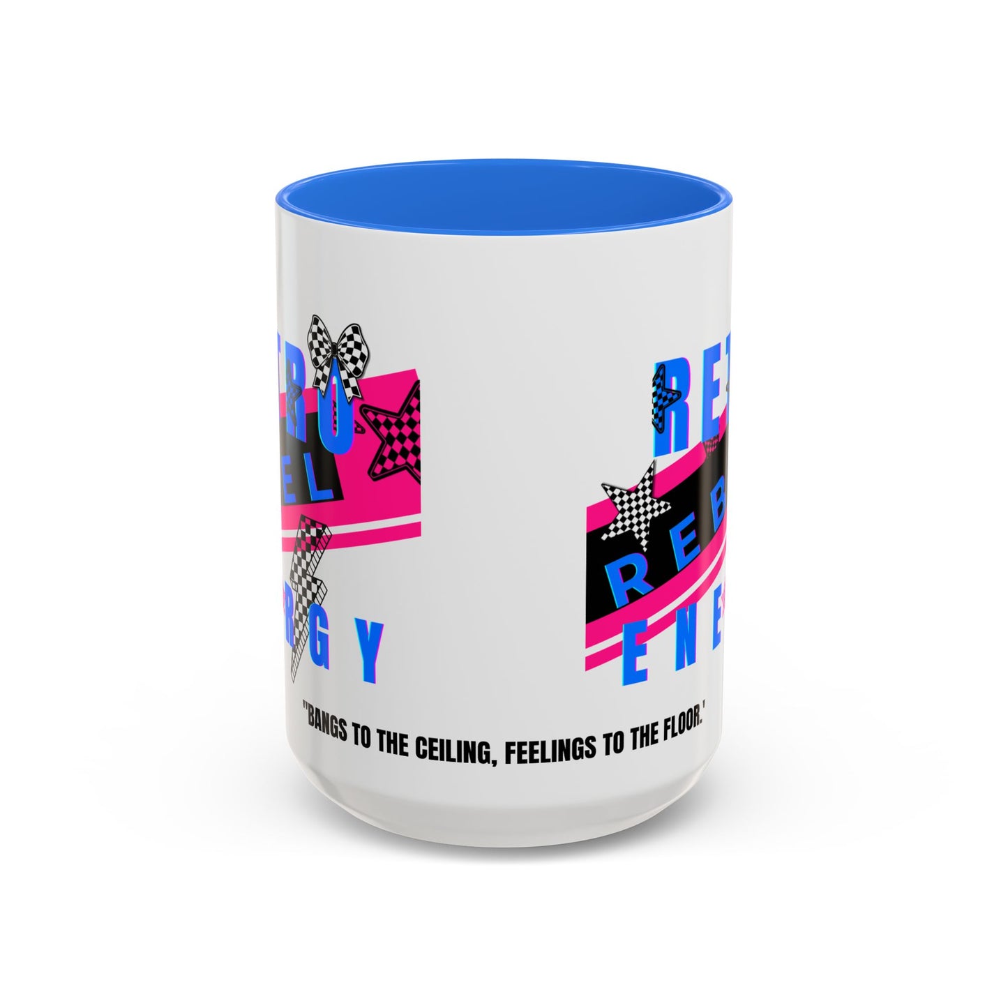 Retro Rebel Mug, 90s Nostalgia, "Bangs to the Ceiling"