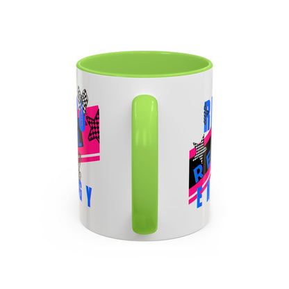 Retro Rebel Mug, 90s Nostalgia, "Bangs to the Ceiling"