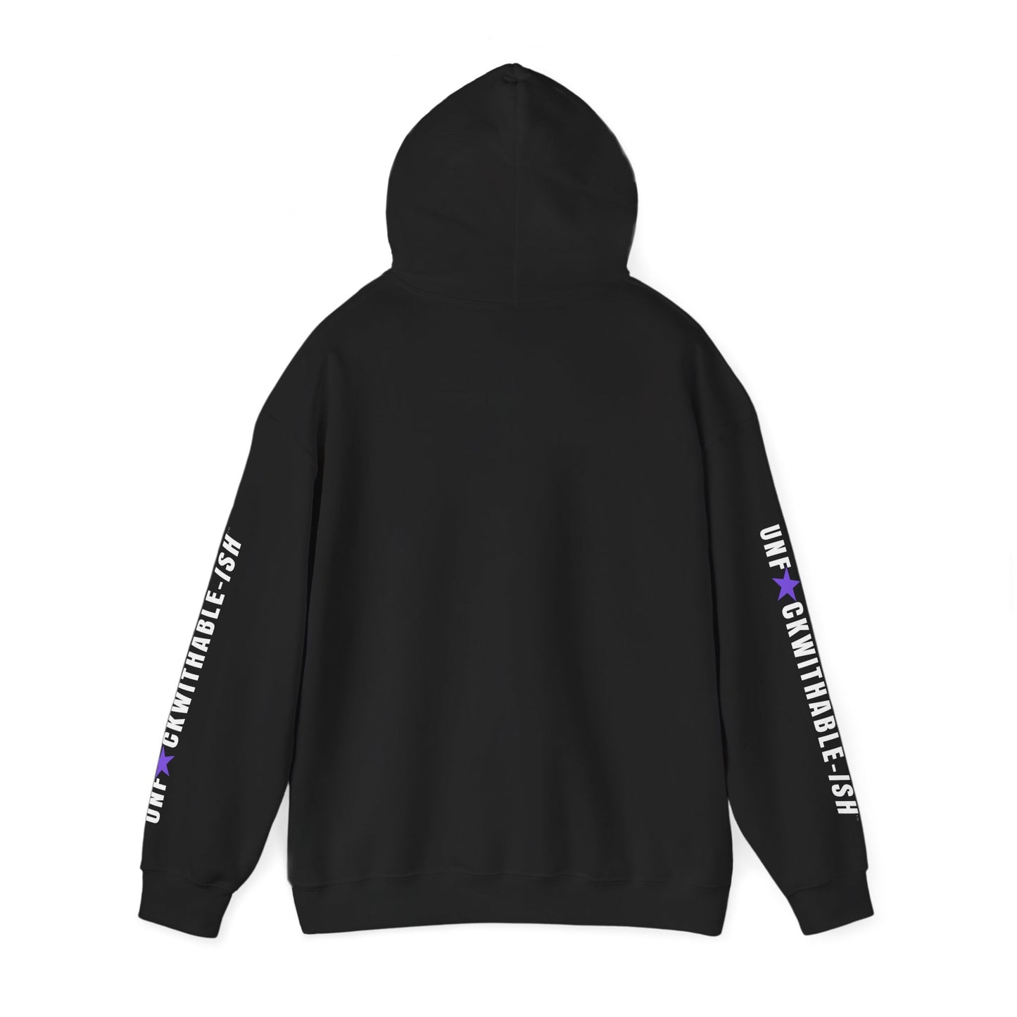 UNF★CKWITHABLE-ISH™ Unisex Hoodie, Graphic Sleeves Purple Star Edition