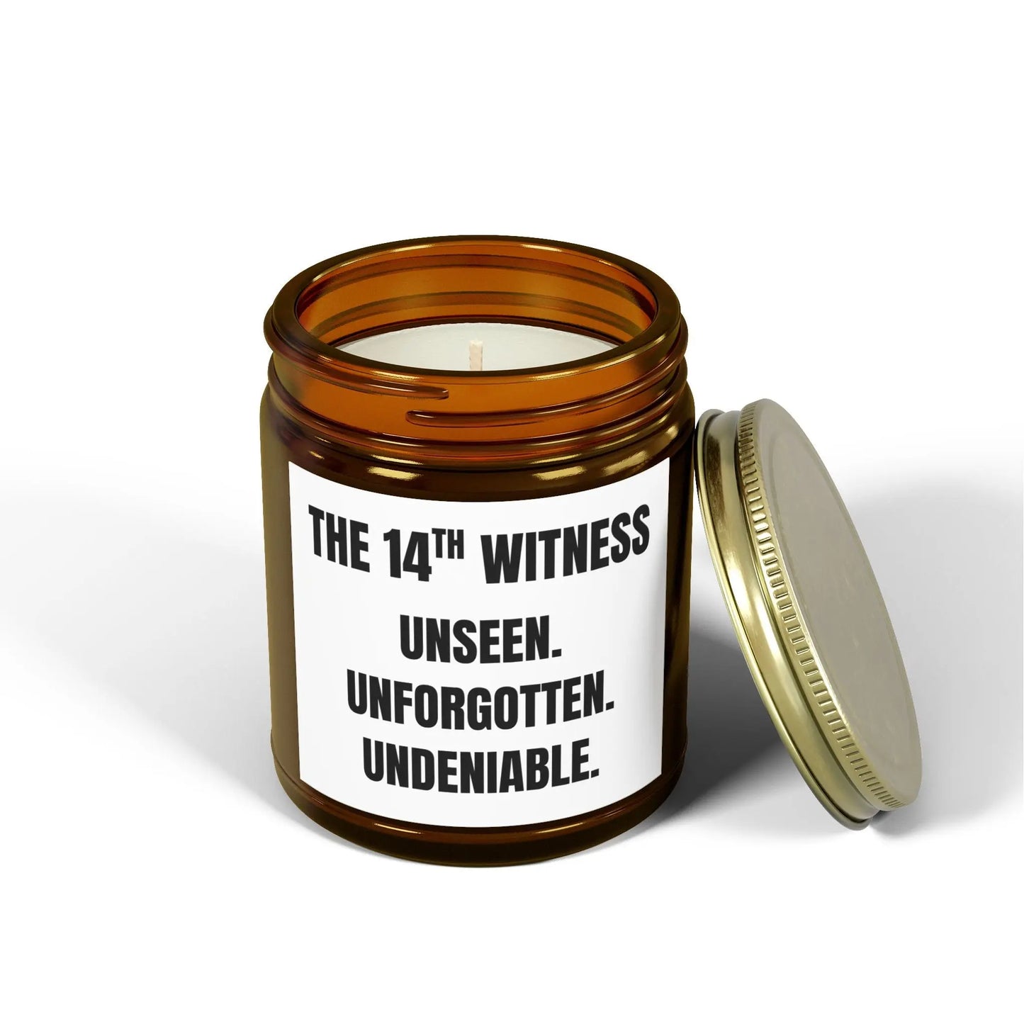 The 14th Witness, Soy Candle, "Truth Teller." Printify