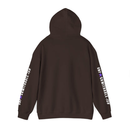 UNF★CKWITHABLE-ISH™ Unisex Hoodie, Graphic Sleeves Purple Star Edition
