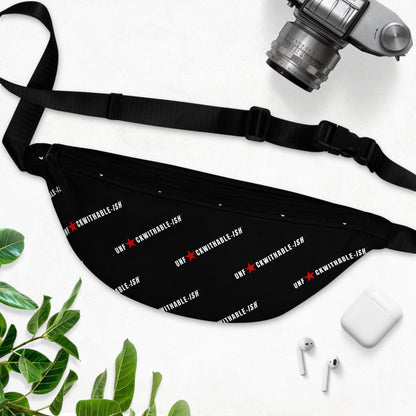 UNF★CKWITHABLE-ISH™ Fanny Pack, Black / Red Star Edition