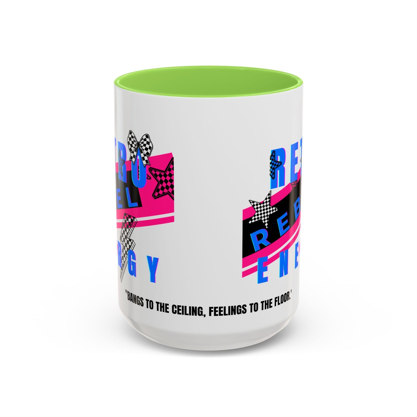 Retro Rebel Mug, 90s Nostalgia, "Bangs to the Ceiling"
