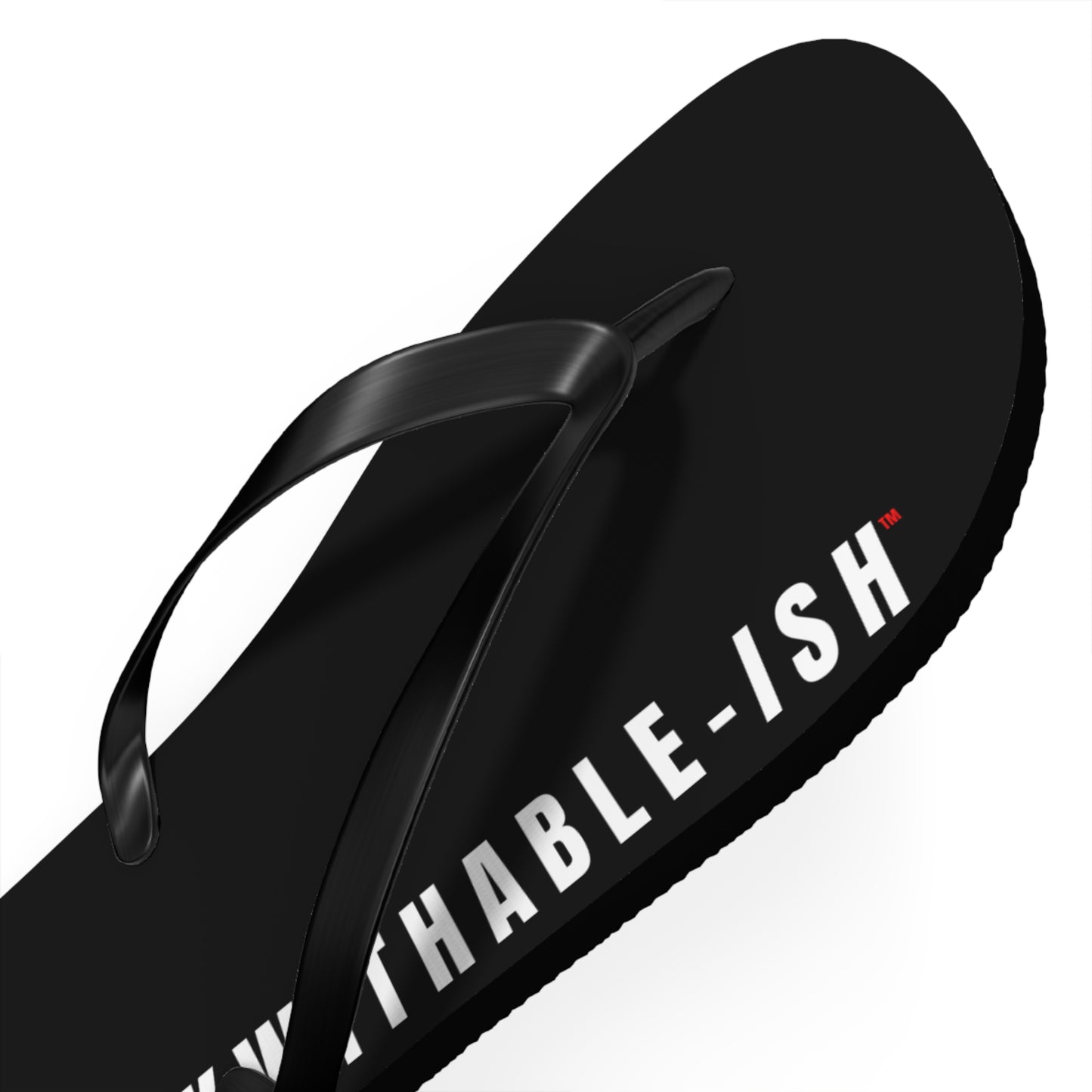 UNF★CKWITHABLE-ISH™ Flip Flops White/Red Star