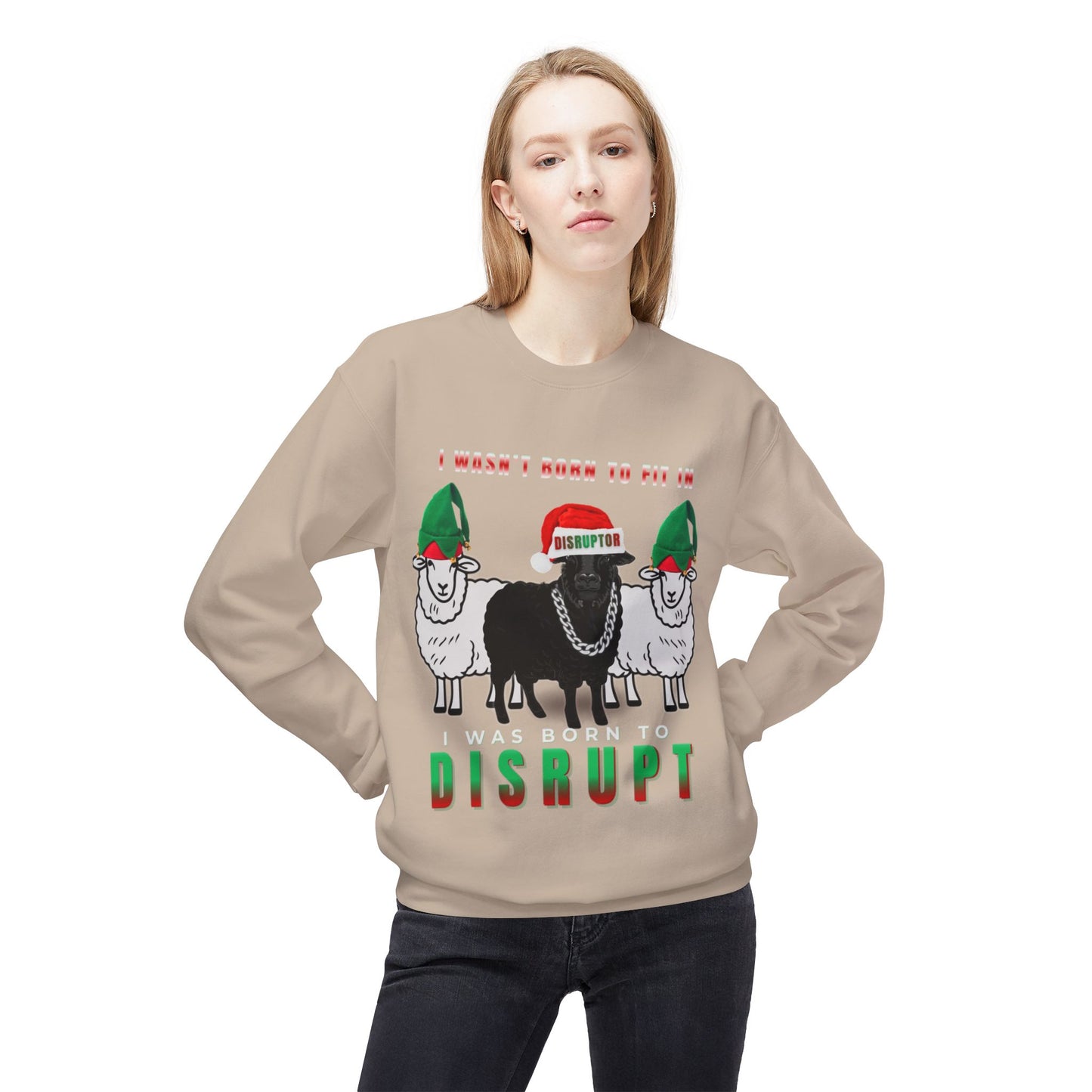 Black Sheep Ugly Christmas Sweater, I Wasn’t Born to Fit In - LIMITED EDITION 2025