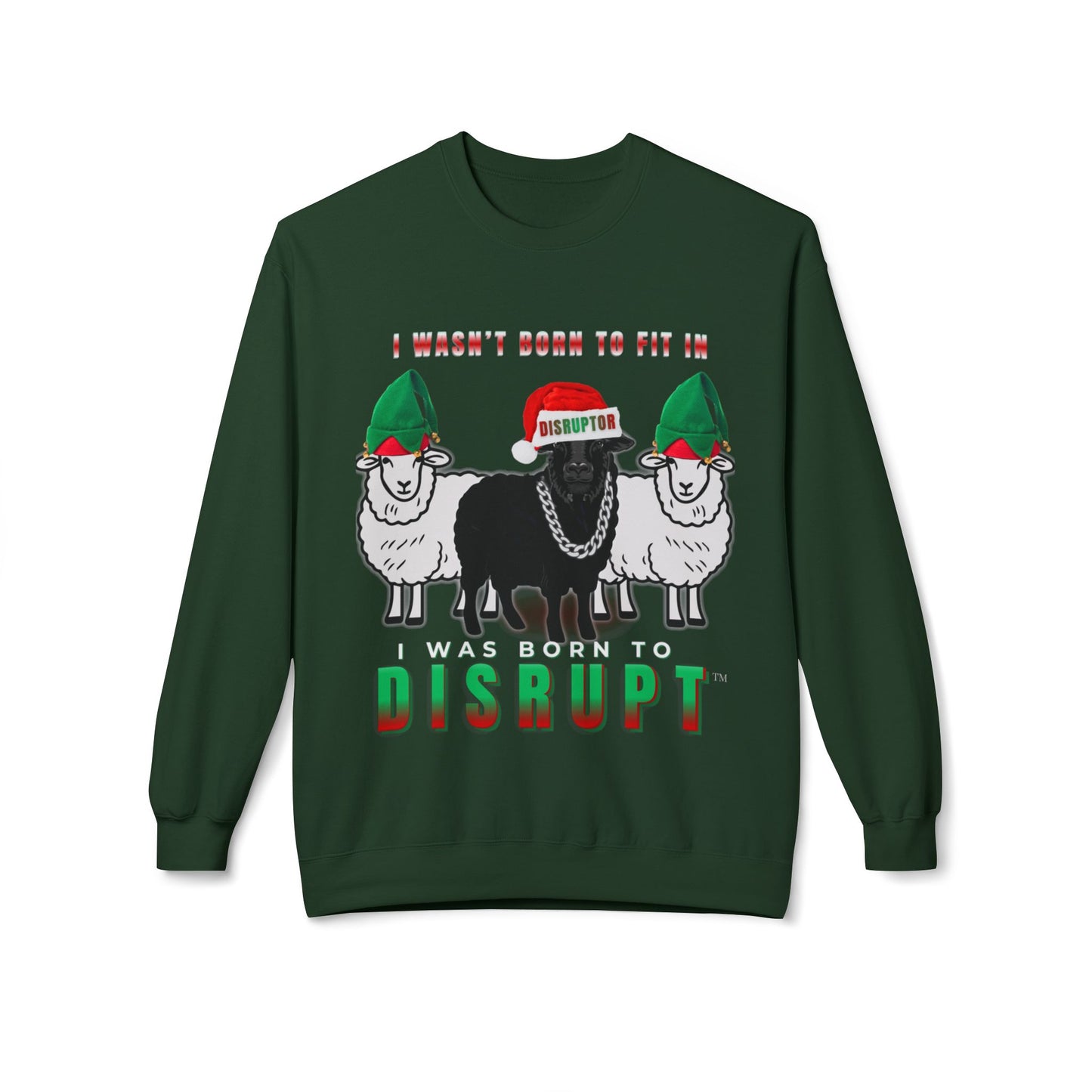 Black Sheep Ugly Christmas Sweater, I Wasn’t Born to Fit In - LIMITED EDITION 2025
