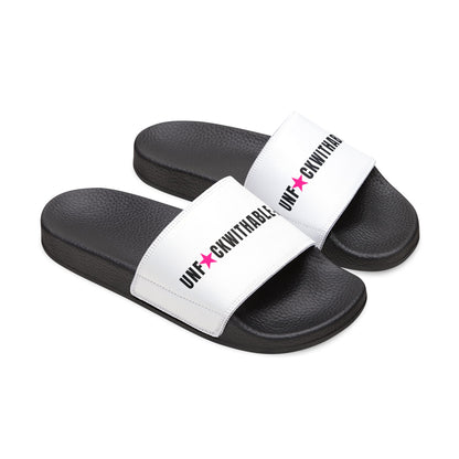 UNF★CKWITHABLE-ISH™ Women’s Slides. Hot-Pink Star Edition
