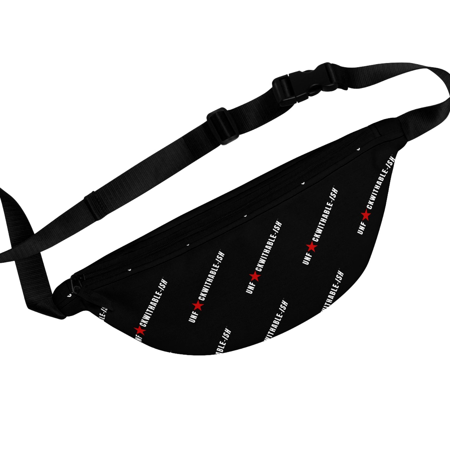 UNF★CKWITHABLE-ISH™ Fanny Pack, Black / Red Star Edition