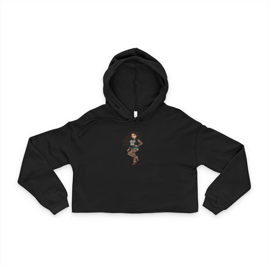 Premium Cropped Streetwear Hoodie, Featured With Skarlitt