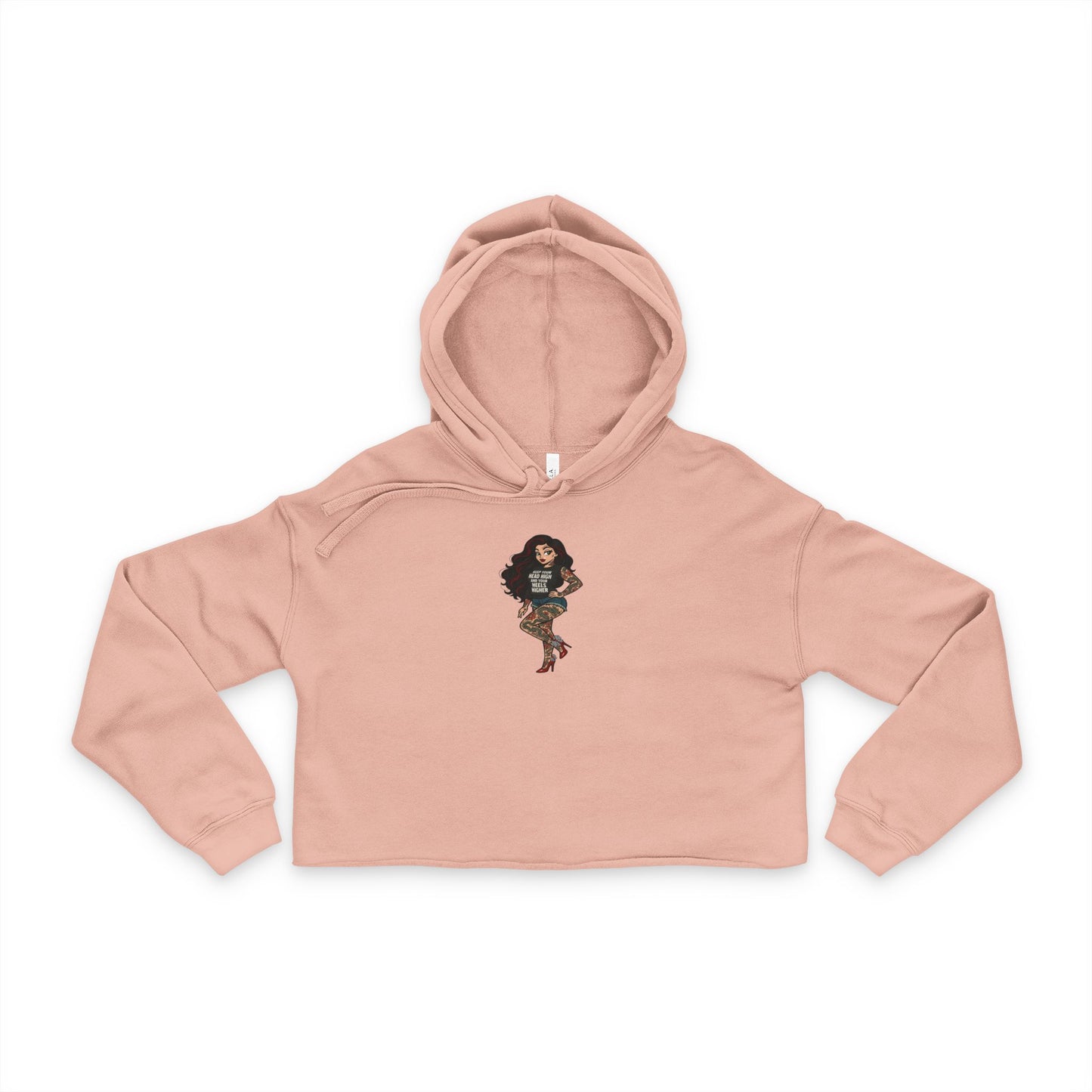 Premium Cropped Streetwear Hoodie, Featured With Skarlitt