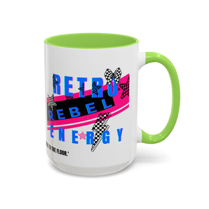 Retro Rebel Mug, 90s Nostalgia, "Bangs to the Ceiling"