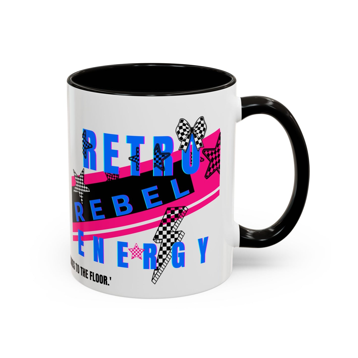 Retro Rebel Mug, 90s Nostalgia, "Bangs to the Ceiling"