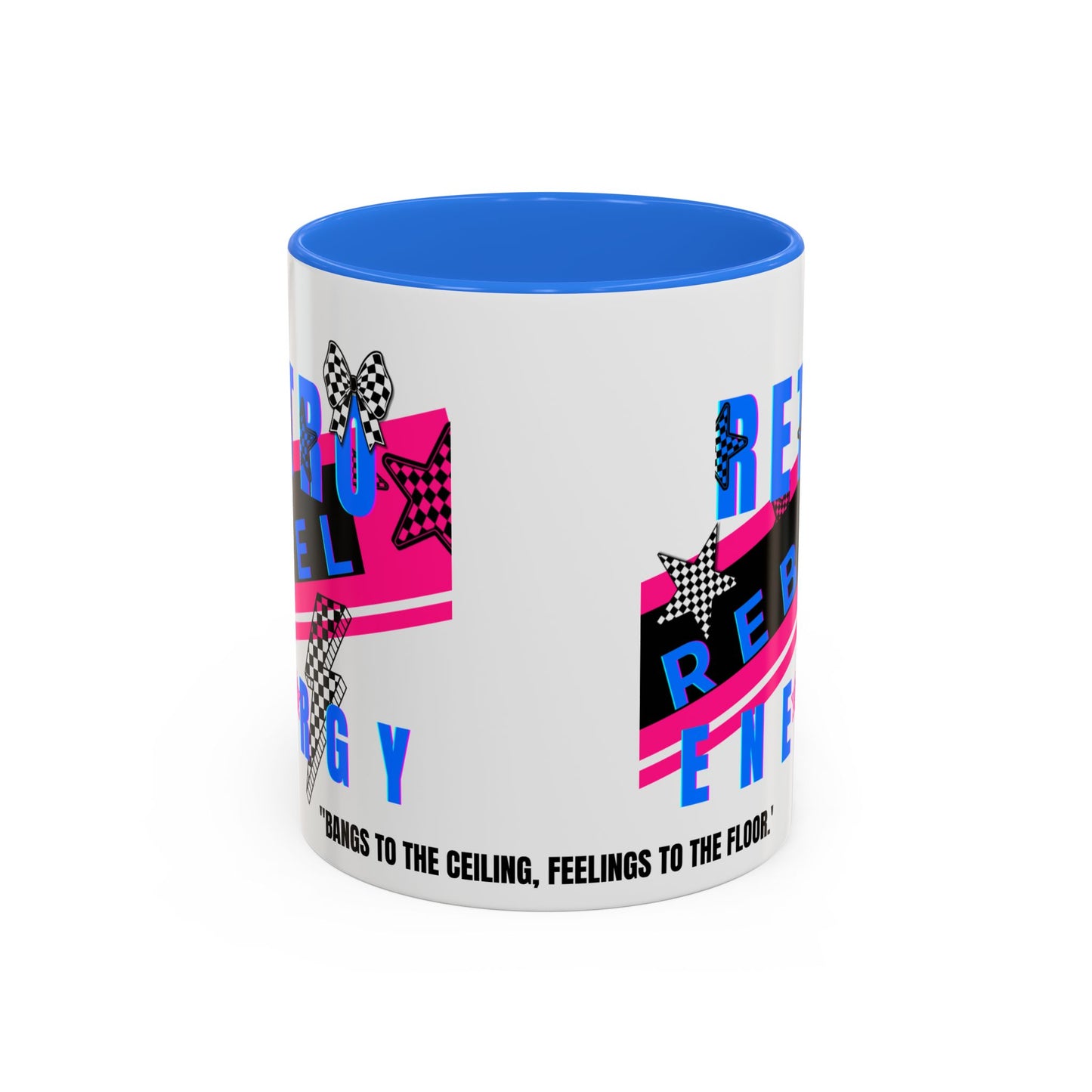 Retro Rebel Mug, 90s Nostalgia, "Bangs to the Ceiling"