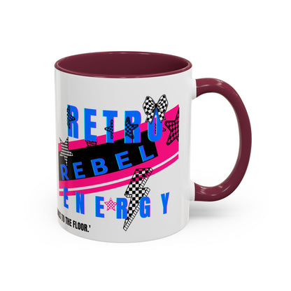 Retro Rebel Mug, 90s Nostalgia, "Bangs to the Ceiling"