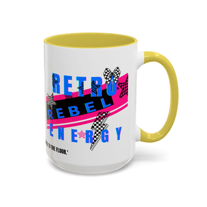 Retro Rebel Mug, 90s Nostalgia, "Bangs to the Ceiling"