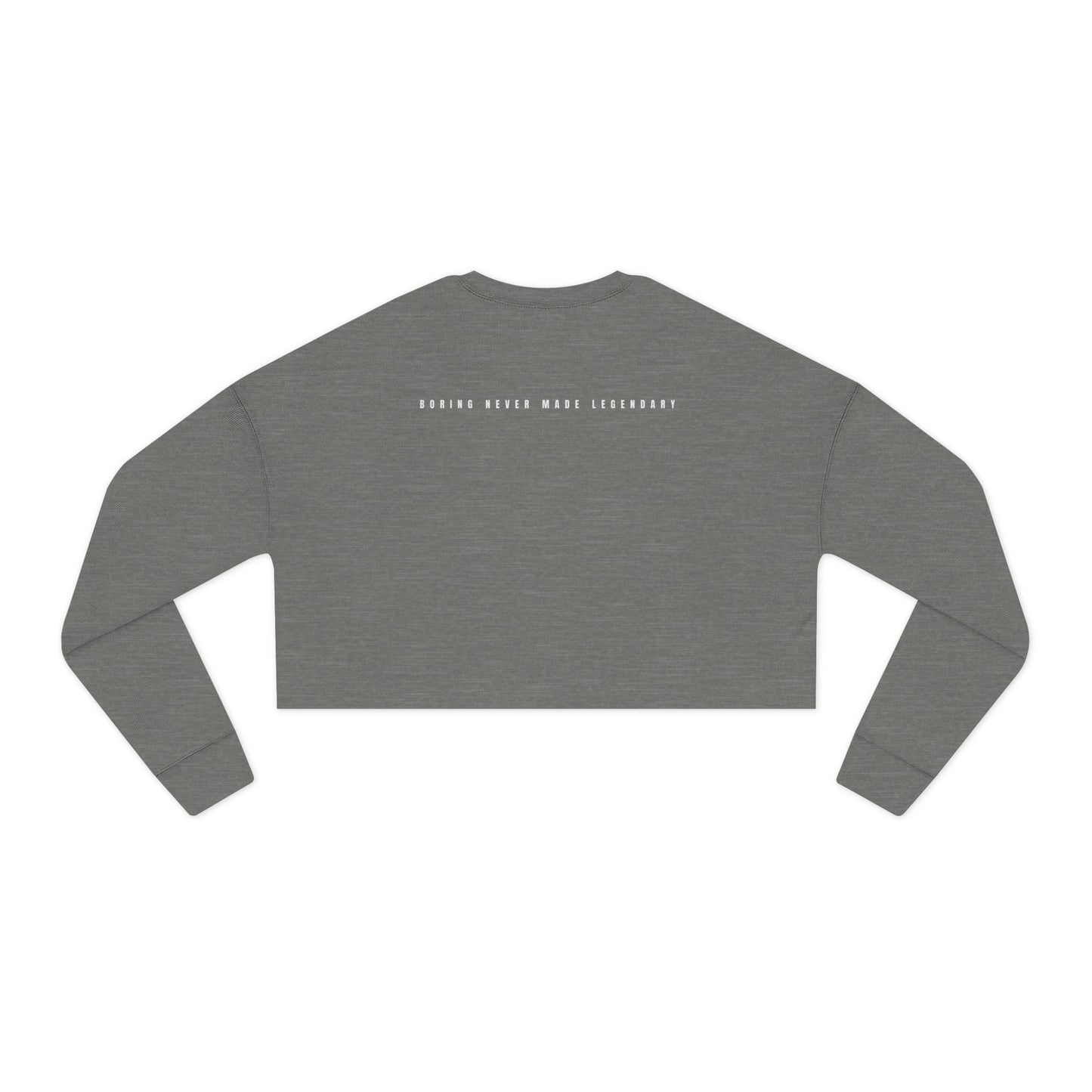 Edgy Streetwear Black Sheep Women's Cropped Sweatshirt, The Legend