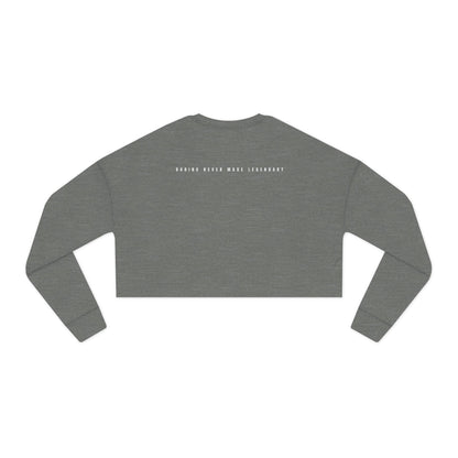 Edgy Streetwear Black Sheep Women's Cropped Sweatshirt, The Legend