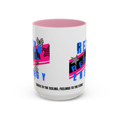 Retro Rebel Mug, 90s Nostalgia, "Bangs to the Ceiling"