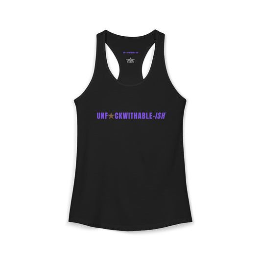 UNF★CKWITHABLE-ISH™ Women's Racerback Tank, 3 Colors Leopard Star
