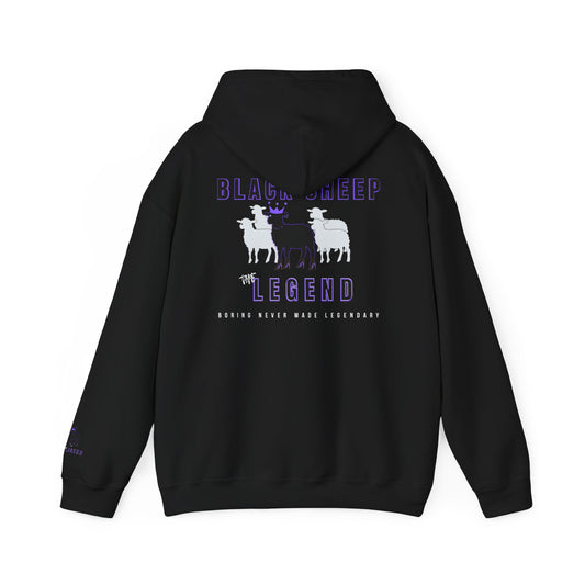 Black Sheep The Legend Hooded Sweatshirt, Unisex Feminine Cut