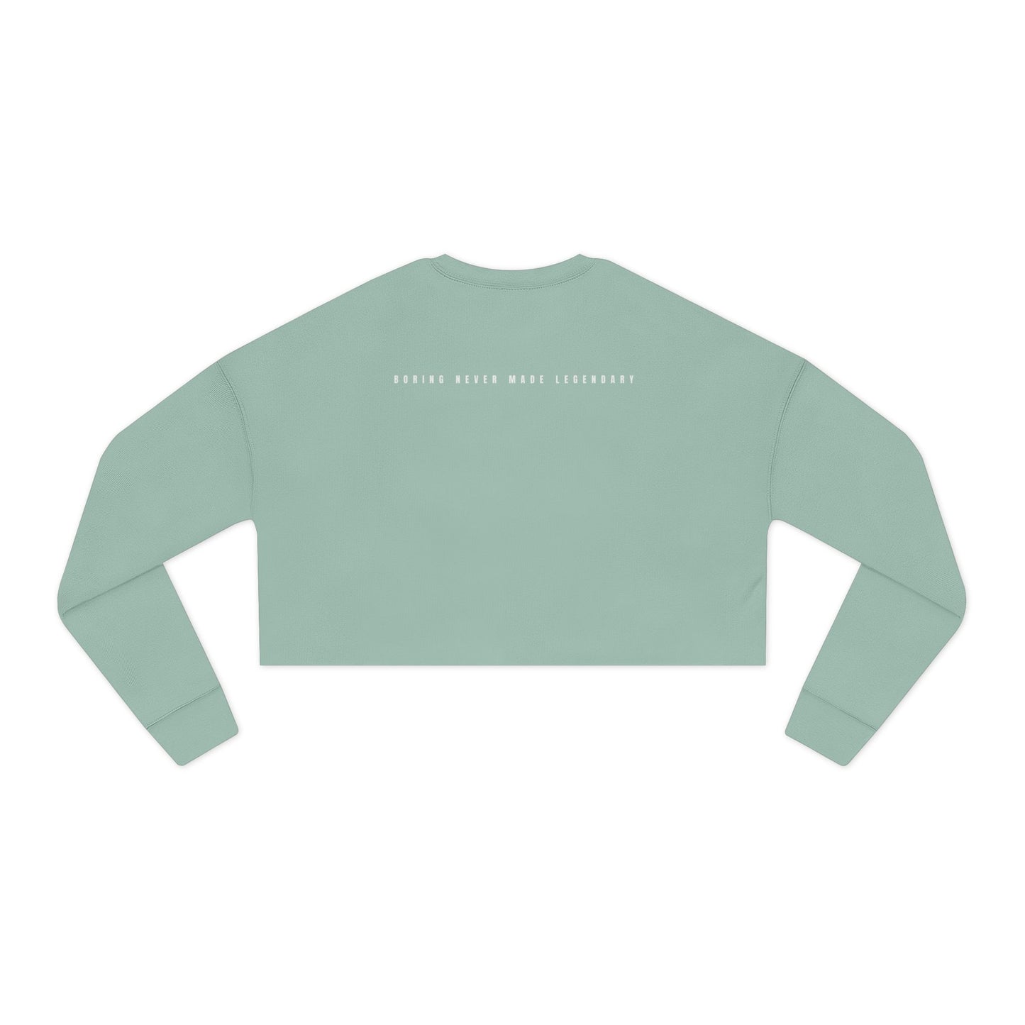 Edgy Streetwear Black Sheep Women's Cropped Sweatshirt, The Legend