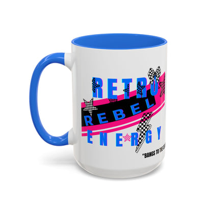 Retro Rebel Mug, 90s Nostalgia, "Bangs to the Ceiling"