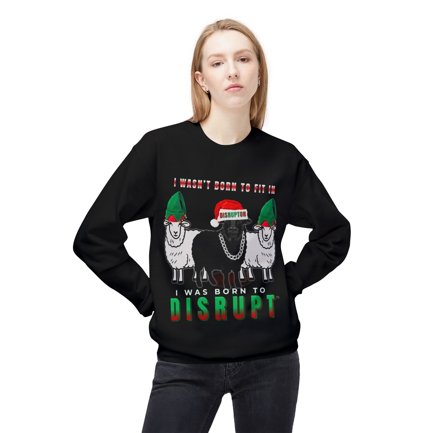 Black Sheep Ugly Christmas Sweater, I Wasn’t Born to Fit In - LIMITED EDITION 2025