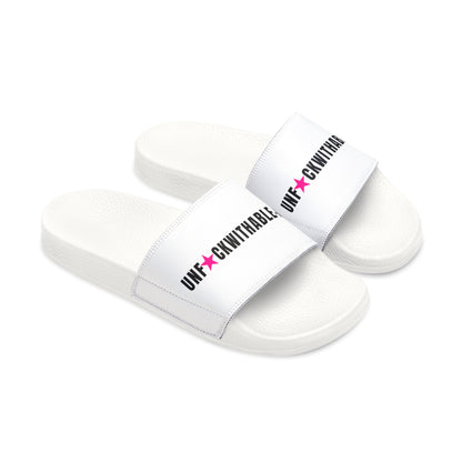 UNF★CKWITHABLE-ISH™ Women’s Slides. Hot-Pink Star Edition