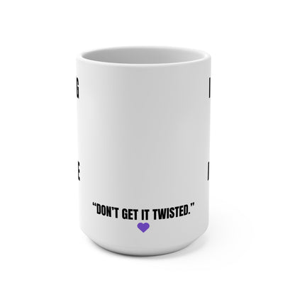 Funny Mug, I LOVE BEING ALONE Printify