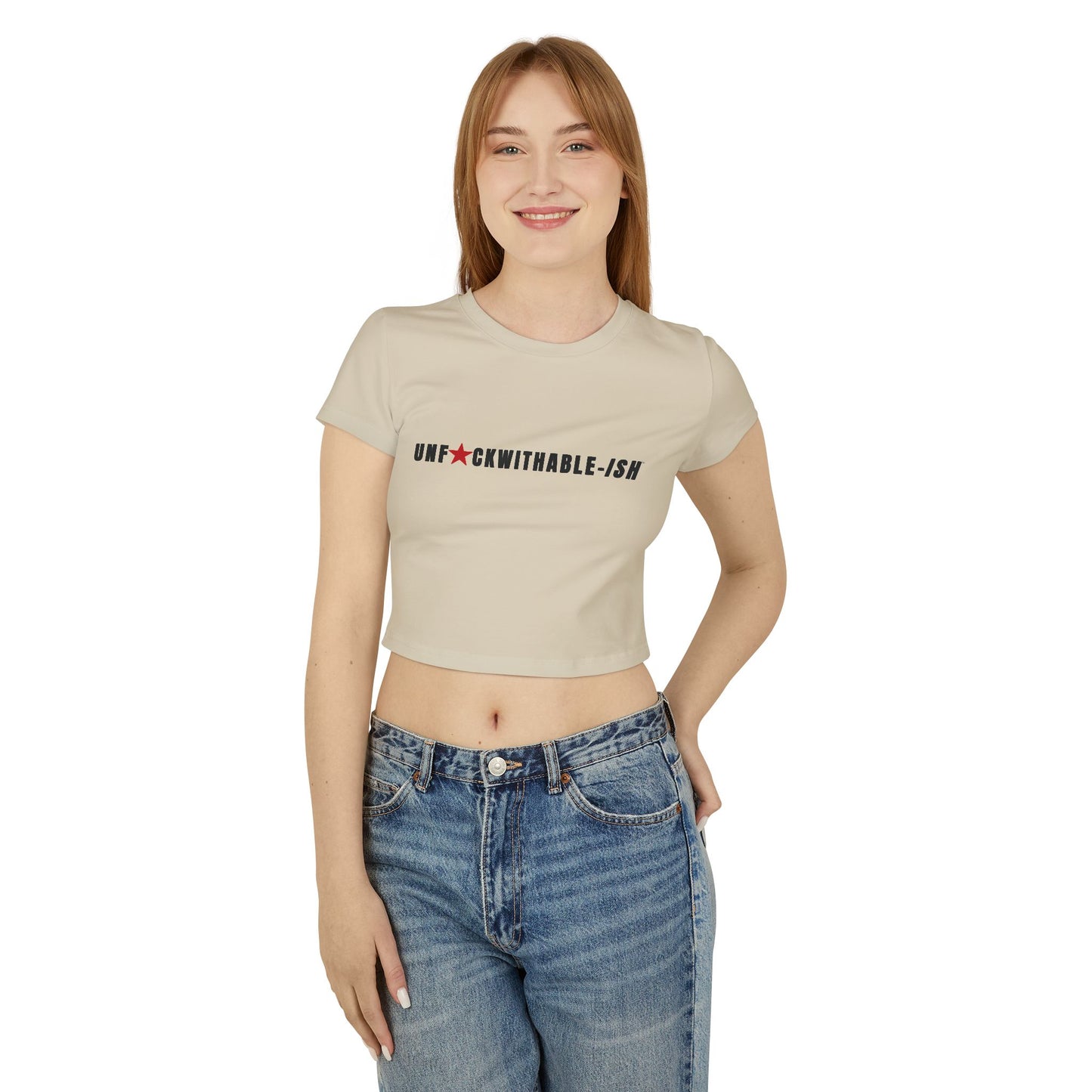 UNF★CKWITHABLE-ISH™ Women's Organic Cotton Baby Tee, Streetwear Style