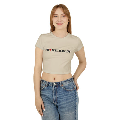 UNF★CKWITHABLE-ISH™ Women's Organic Cotton Baby Tee, Streetwear Style
