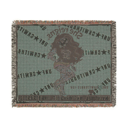 UNF★CKWITHABLE-ISH™ Skarlitt, Woven Blanket/Wall Tapestry