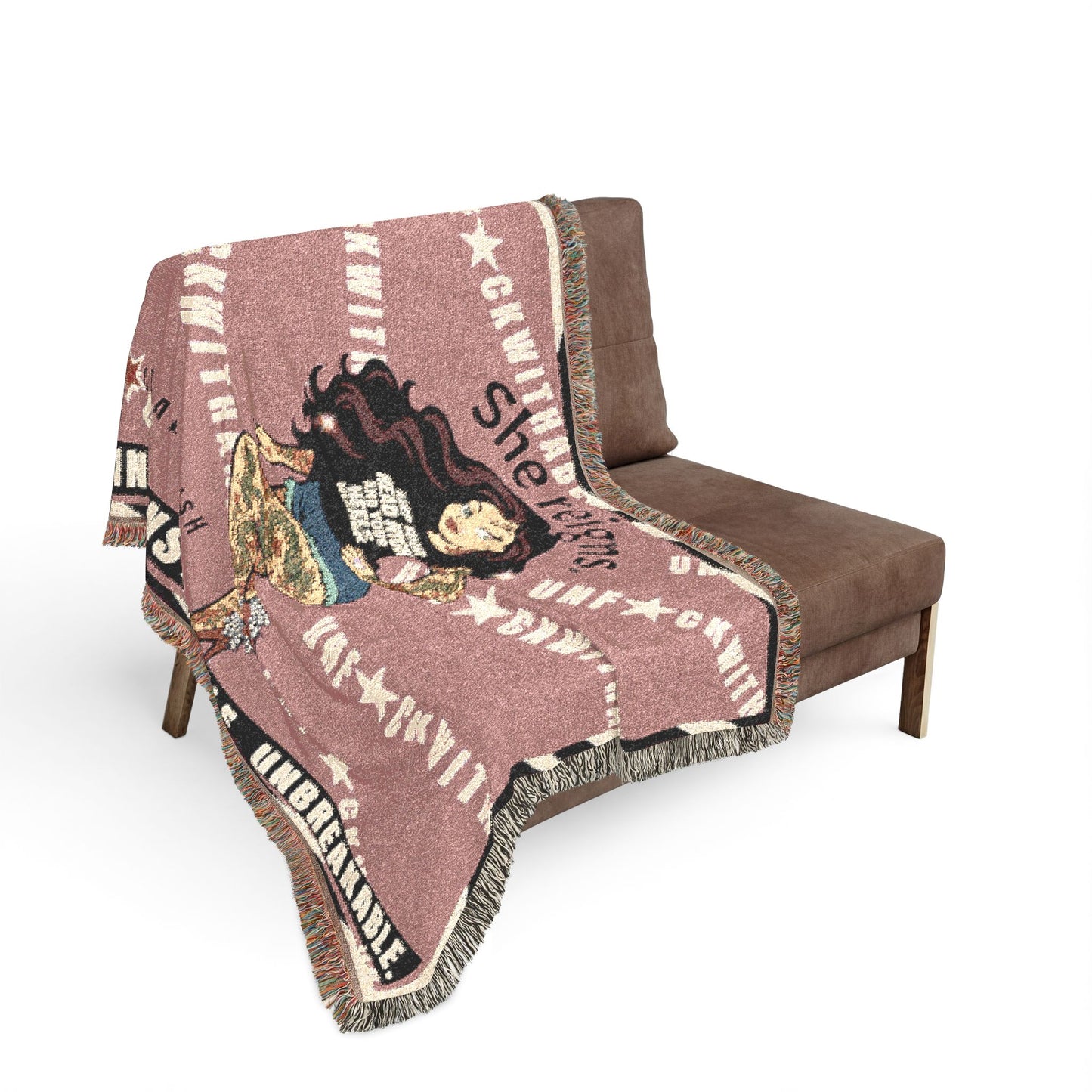 UNF★CKWITHABLE-ISH™ Skarlitt, Woven Blanket/Wall Tapestry