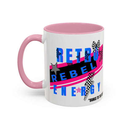 Retro Rebel Mug, 90s Nostalgia, "Bangs to the Ceiling"