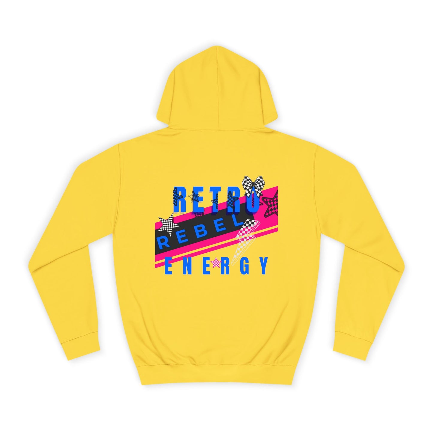 Retro Rebel Streetwear 
Unisex Premium Classic Fit Hoodie, Invincible Unstoppable Unbreakable - 7 Colors