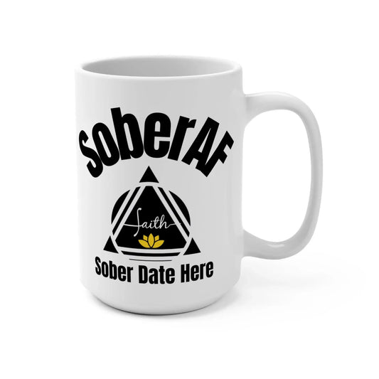 Recovery Bundle SoberAF, Mug + Phone Case + Sticker Printify